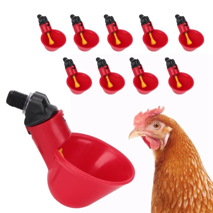 10Pcs Huhn Automatische Trinker Waterer Wasser Schüssel Trinkwasser Werkzeug Käfig Zubehör