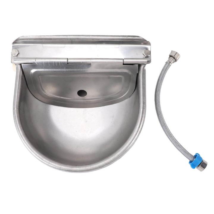 Automatische Tier Trinkwasser Schüssel Edelstahl Waterer Vieh Wasser Trog Dispenser für