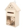 Holzbienenhaus zieht mehr bestäubende Insektenhotels aus Holz für Bienen, Schmetterlinge, Marienkäfer an