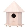 Vogelhäuschen aus Holz, Futterspender, Nistkasten mit Halterung für den Außenbereich, Garten, Terrasse, Dekoration