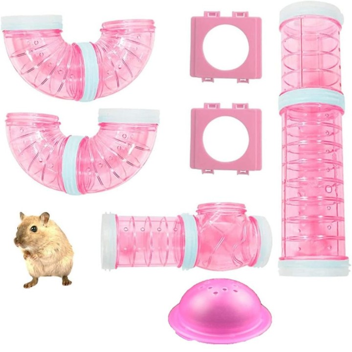 Hamster Röhren Set Transparent Hamster Käfig Spielzeug DIY Verbindung Tunnel Track Ratte Spielzeug