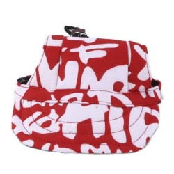 Hunde-Baseballkappe, verstellbar, für Hunde, Sonnenblende, Outdoor-Sport, Sonnenschutz, Baseballmütze mit Ohrlöchern, Rot S
