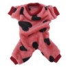 Hunde-Plüsch-Overalls, süße Haustier-Mode-Kleidung, Pyjamas, geeignet für kleine Hundewelpen S