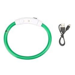 LED-Hundehalsband, Verlustprävention, wiederaufladbar, leuchtendes Hundehalsband für kleine, mittelgroße und große Hunde, LED
