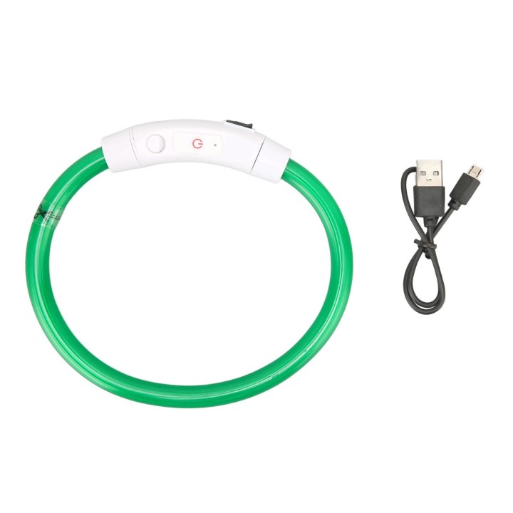 LED-Hundehalsband, Verlustprävention, wiederaufladbar, leuchtendes Hundehalsband für kleine, mittelgroße und große Hunde, LED