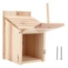 Innovatives Vogelhäuschen aus Holz, natürlich und sicher, DIY-Vogelhäuschen aus Holz für den Außenbereich, Brutkasten
