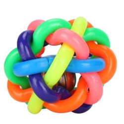 Stimmspielzeug für Haustiere, Hund, buntes, weiches Glöckchen, langlebiges Kauspielzeug, kleines Hundespielzeug, Quietschspie