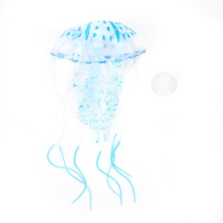 Aquarium Silikon Leuchtende Quallen Aquarium Float Landschaftsbau Ornament DekorationMedium Größe, M