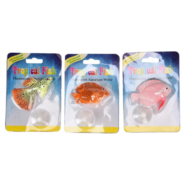 3Pcs Simulation Tropische Fische Landschaftsbau Dekorationen Gefälschte Guppy Kaiserfische für Aquarium Aquarium
