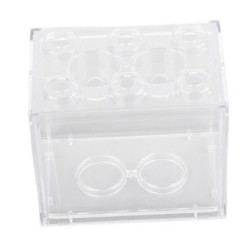 Kleine Betta Fisch Tank Transparent Acryl Explosionsgeschützte Tragbare Miniatur Fisch Tank Aquarium für