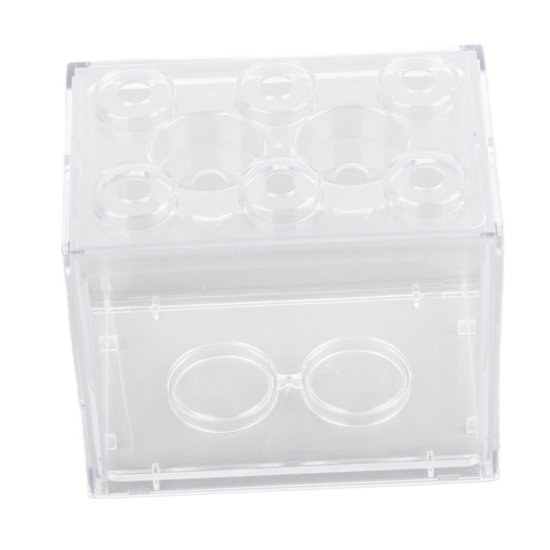 Kleine Betta Fisch Tank Transparent Acryl Explosionsgeschützte Tragbare Miniatur Fisch Tank Aquarium für