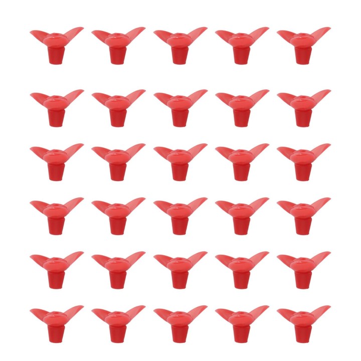 30Set Vogel Feeder Ersatz Blume Kunststoff Vogel Feeder Ersatz Teile Zubehör für rot