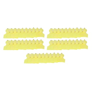 50 Set Ohr Tag Blank Gelb Schafe Schwein Rinder Vieh Identifikation Ohr Label für Bauernhof Tier