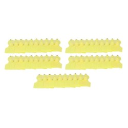 50 Set Ohr Tag Blank Gelb Schafe Schwein Rinder Vieh Identifikation Ohr Label für Bauernhof Tier