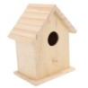 Vogelhäuschen, bemalbar, unbehandeltes Holz, Vogelzucht, Nistkasten für Heimvögel, Ruhe, Entspannung