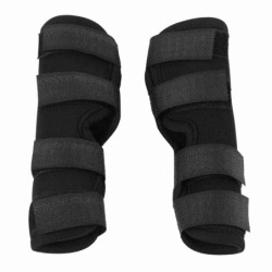 1 Paar Hunde-Hinterbeinklammer, Haustier-chirurgische Verletzungen, Bandage, Wundschutz zum Heilen(Schwarz, S)