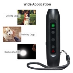 Ultraschall-Hundevertreiber, 3 Modi, tragbares, aufladbares Hundeantriebsgerät mit intelligenter Hochfrequenz camouflage