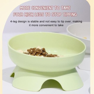 Erhöhte Katzennäpfe, keine Verschüttungen, geneigte, erhöhte Futter- und Wassernäpfe für Katzen und kleine Hunde blau