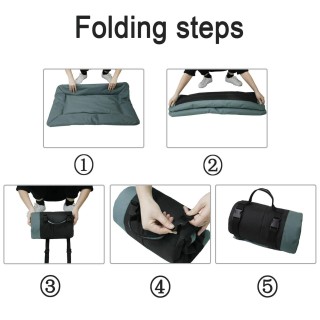 Hundekistenbett, tragbare, faltbare Haustiermatte, waschbare Kistenunterlage für Hundekäfige, weich und leicht, einfach kaffe