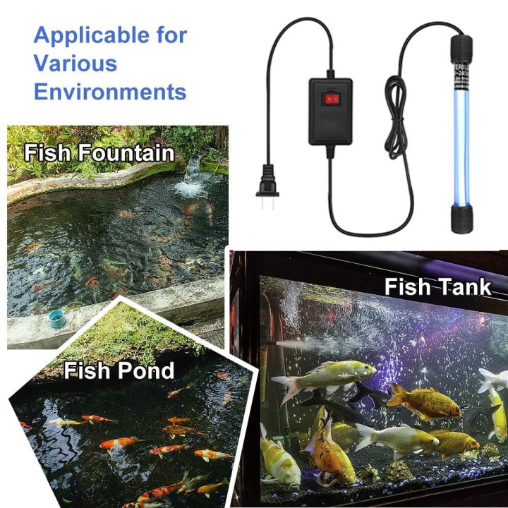 Aquarium Clean Light UV-Licht Desinfektionsmittel 5w/11w Green Away für die Wasseraufbereitung im Aquarium 5W EU Plug
