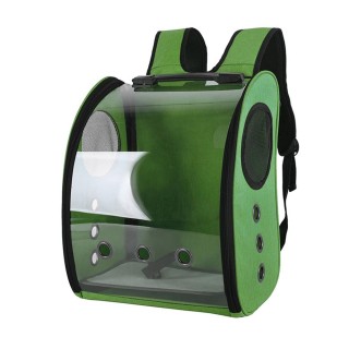 Tragbarer, atmungsaktiver Vogelträger, geeignet für mittelgroße und kleine Vögel, bequem und widerstandsfähig grün