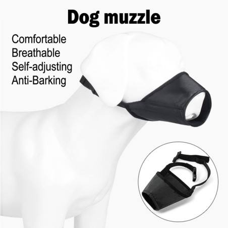 Hundemaulkorb, Mundschutz für Hunde, Anti-Biss, Anti-Missbrauch, Mundschutz für Hunde, wasserdicht, für Hunde 6 schwarz