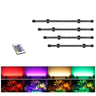 Aquarium Licht Led Aquarium Licht Fernbedienung Bunte Farbe Hohe Wasserdicht Ebene Hohe A- 9 LEDS EU Plug