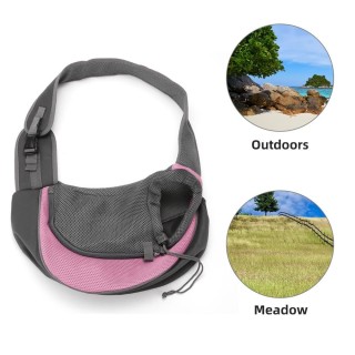 Haustier-Hundetragetasche, atmungsaktive Netz-Reise-Tragetasche für Hunde und Katzen, Haustier-Reiserucksack (M bis zu 10 Pfu