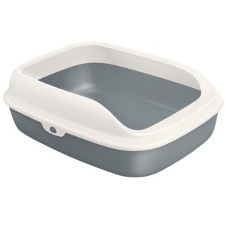 Offene Katzentoilette von PAKEWAY – Präzise Eckkanten, einziehbare obere Abdeckung, doppellagiges Design S blau