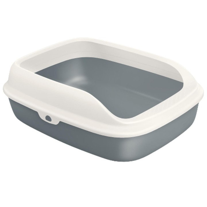 Offene Katzentoilette von PAKEWAY – Präzise Eckkanten, einziehbare obere Abdeckung, doppellagiges Design S blau