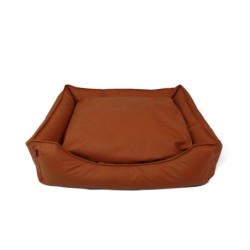Kunstleder-Technologie, wasserdichtes Hundebett, Haustier-Sofa, Katzennest, Zubehör, Hundebett, Frühling und Sommer L kaffeeb