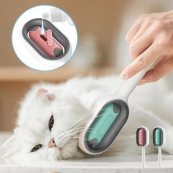 4-in-1-Pflegebürste für Haustiere, Reinigung, Massage, Entferner, Kamm für Katzen, Hunde, allgemeine Versorgung mit Wassertan