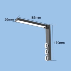 ABS Kleine Fischschale LED-Licht Desktop Aquarium Algen Wasserpflanzen Licht Dual-Mode-Umschaltung bunt