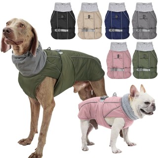 Hundemantel für kaltes Wetter, warme Hundejacke, reflektierender Hundemantel, wasserdicht, winddicht, Wintermantel für Hunde