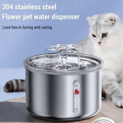 Katzenbrunnen, besonders leiser Trinkbrunnen für Katzen US Plug