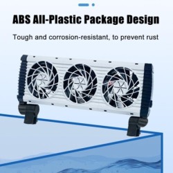Aquarium-Kühlventilator, 2/4-Kopf-Aquariumkühler, Kühlventilator, Windgeschwindigkeit, einstellbares Aquarium US 2 Fans
