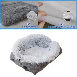 Katzenbett, waschbares Katzenbett für Katzen im Innenbereich, Haustierbett, innovatives Design, sicher, wärmend, bequem bunt