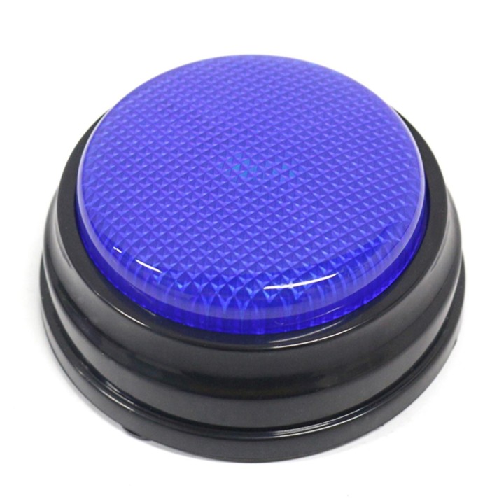 Aufnehmbare Sprechtaste mit LED-Funktion, Lernressourcen, Summer, Blau Type1- 1pcs blau