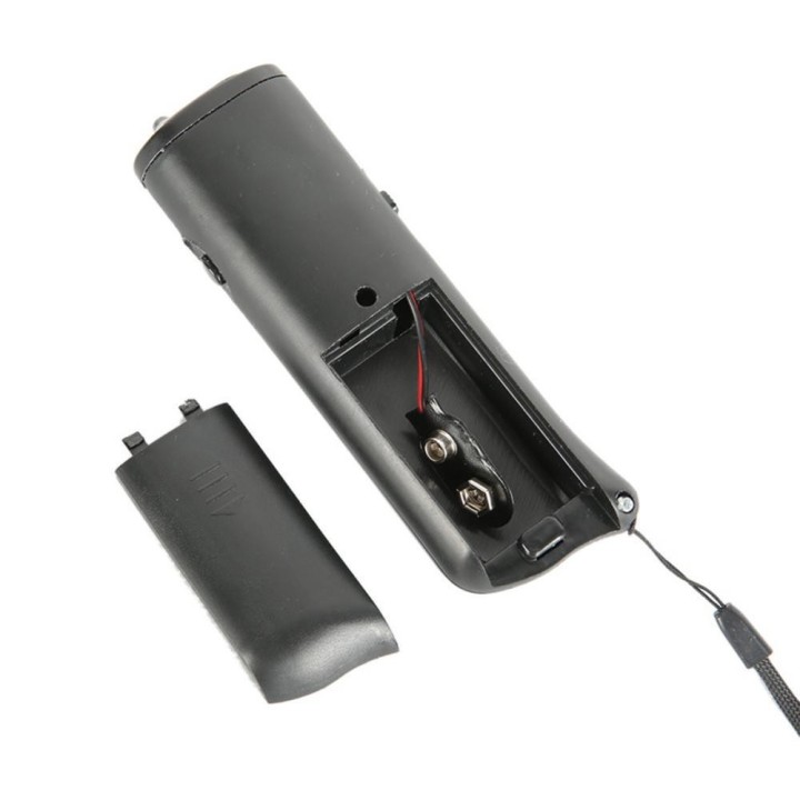 3-in-1 Anti-Bell-Stopp-Bell-Gerät, tragbares tragbares Ultraschall-Hundevertreiber-Kontrolltraining schwarz