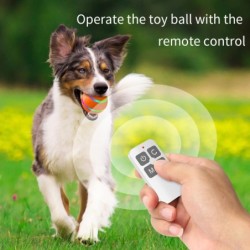 Hund Ball Spielzeug Interaktive Welpen Katze Haustier Roll Spielzeug Fernbedienung Selbst Rotierenden Hüpfenden Ball LED C-1