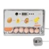Digitaler Eierinkubator für 20 Eier, Geflügelbrüter mit automatischem Eierdrehen, Temperaturregelung und LED-Licht US Plug