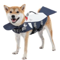Schwimmweste für Hunde mit Griff, verstellbare Passform, niedliche Schwimmweste S dunkelblaue