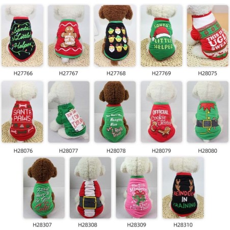 Hundeshirt Hunde-Weihnachts-T-Shirt Haustier-T-Shirt Hunde-Weihnachts-T-Shirt Sommer-Hunde-T-Shirt Haustierhunde M