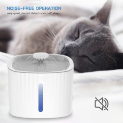 Automatischer Wasserspender für Haustiere, 3 l, LED-Wasserstandsanzeige, geräuschloser Wasserspender für Katzen, Hunde und an