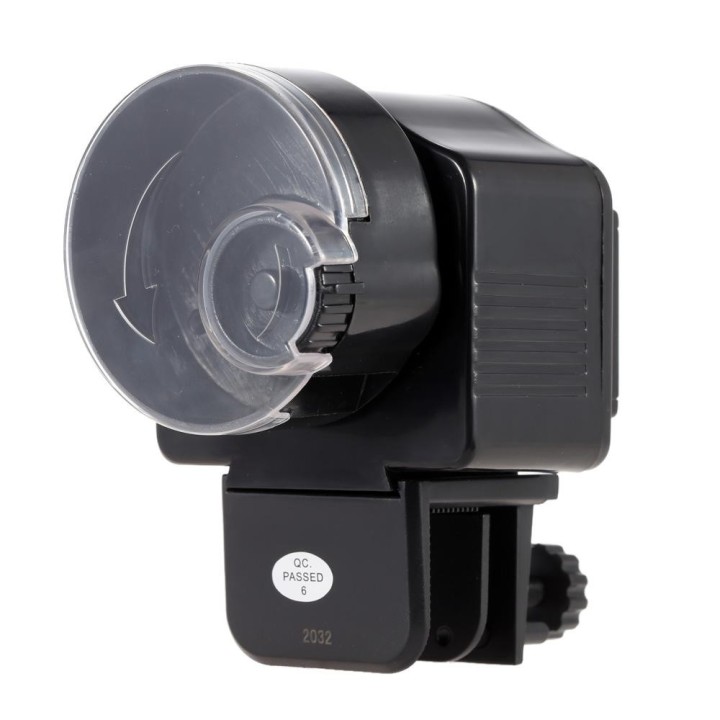 Automatischer Fischfutterautomat schwarz