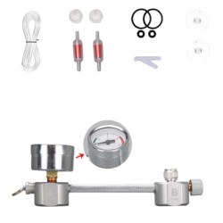 Aquarium DIY CO2-Generator-System-Kit CO2-Generator-System mit Magnetventil Silver