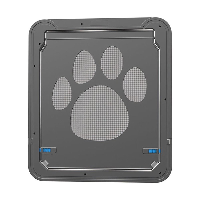 Haustier-Fliegengitter, magnetische Klappe, automatisch verschließbar, schwarze Tür für Hunde Black