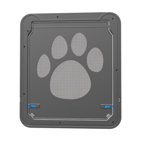Haustier-Fliegengitter, magnetische Klappe, automatisch verschließbar, schwarze Tür für Hunde Black
