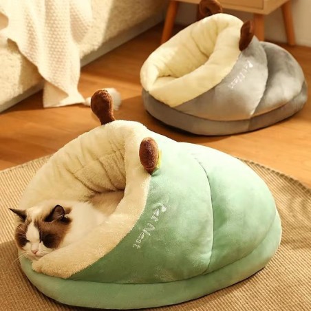 Warmes Katzennest für den Winter, weiches, dickes Katzenbett, bequemes Schlafbett für Haustiere, für Welpen, Katzen, gemütlic