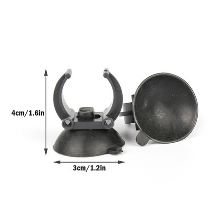 2 Stücke Aquarium Sucker Heizstäbe Clip Air Line Rohr Rohr Halter Saugnapf